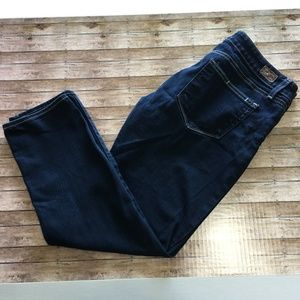 Paige Roxie Crop jeans dark blue EUC sz 30
